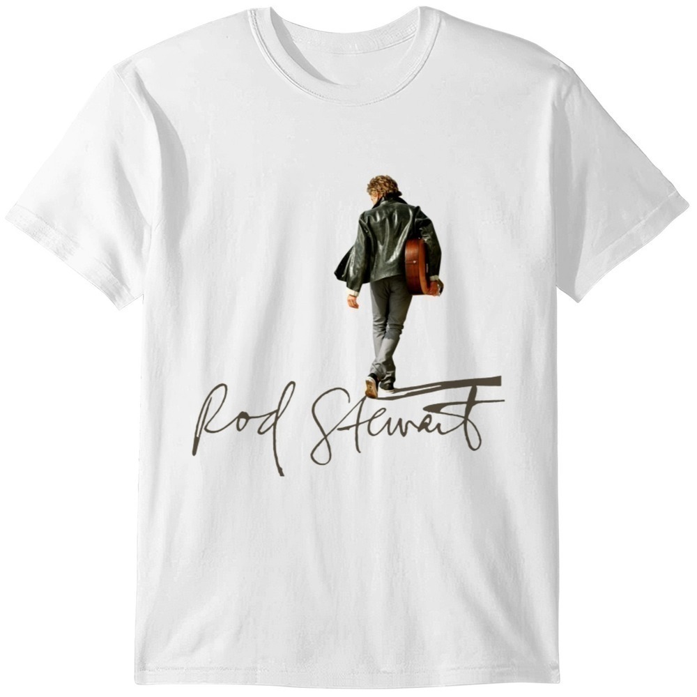 Rod Stewart Signature Graphic T-Shirt Rock And Pop Music Star Fan Gift Tee